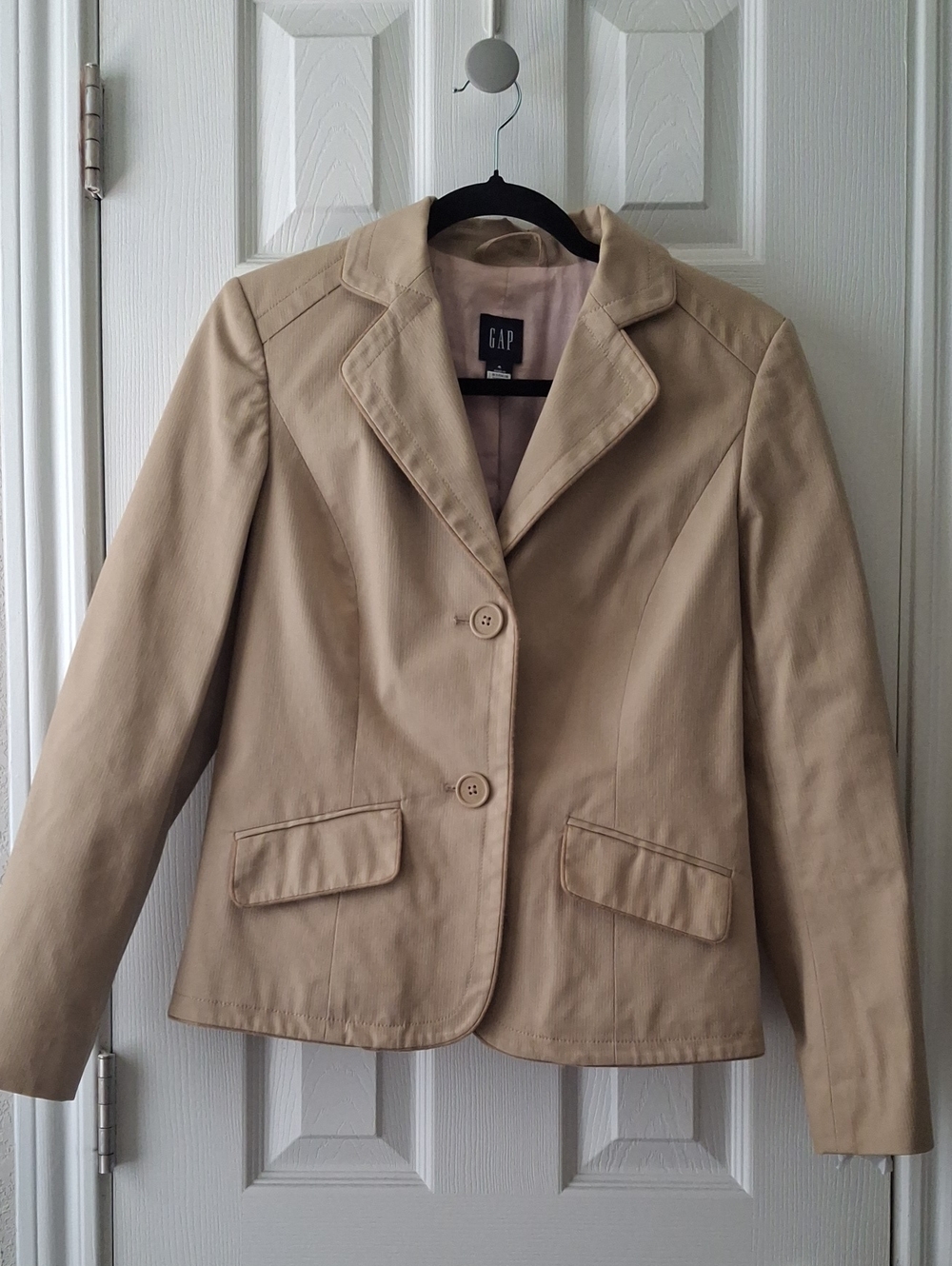 GAP Women's Beige Tailored Blazer Jacket